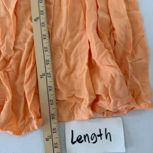 Peach Orange 2 Piece Set Crop Top &‎ Maxi Skirt Small Boho Festival Vacation thumbnail 10
