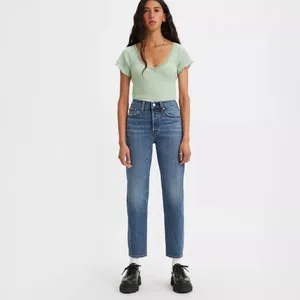 Levi's Wedgie Straight Fit Jeans in Unstoppable Wear Dark Wash‎ Size 24 thumbnail 10