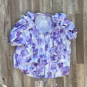 For Love & Lemons ruffle front zinnia blouse size XS thumbnail 1
