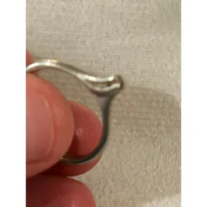 Ring band 925 sterling silver unique cute size 6 thumbnail 5