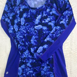 Athleta Vibrant Blue Long Sleeve Top thumbnail 1