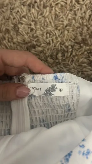 Altar'd State blue and white dress thumbnail 3