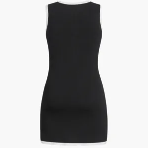 Commense Multi Pocket Button Sleeveless Short Sweater Dress size small thumbnail 2