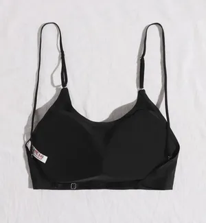 SheIn NEW SOLID SEAMLESS BACKLESS BLACK BRA thumbnail 2