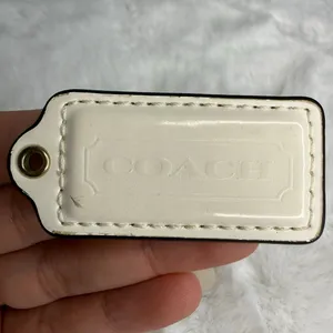 2" COACH Cream Fob Bag Charm Hang tag Hangtag thumbnail 1