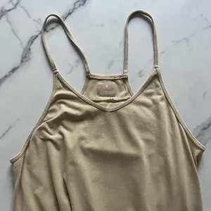 Free People Movement Hot Shot Mocha Latte Jumpsuit Oversize Loungewear thumbnail 6