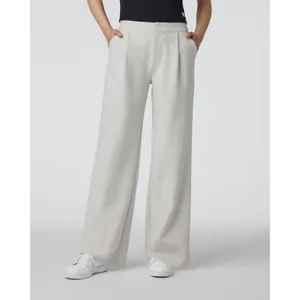 Vuori Elevation Ecru Heather Wide Leg Trouser Sz L thumbnail 5