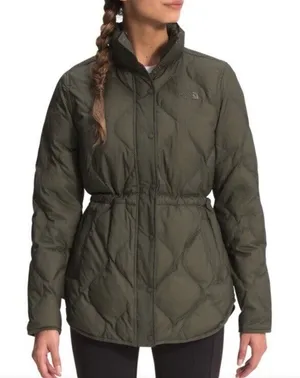 THE NORTH FACE Olive Quilted Down Jacket thumbnail 1