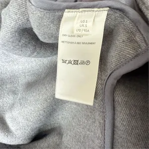 Free People Hannah Slouchy Gray Double-Breasted Oversized Coat Jacket Size S thumbnail 9