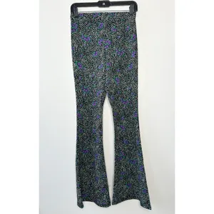 TOPSHOP Floral Flare Pants Womens 6 Boho Chic School Maximalist Funky Unique Fun thumbnail 4