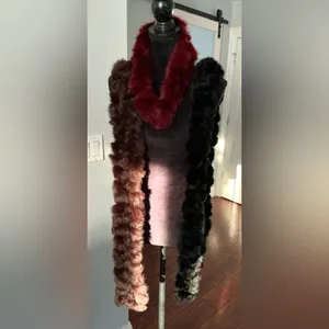 Long soft REAL FUR scarf/ dressy accessory🤎 thumbnail 13