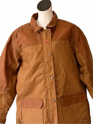 NWT $159 Dickies Wax Coated Chore Coat, Brown Duck FJWAX1 BROWN DUCK 2XL thumbnail 4