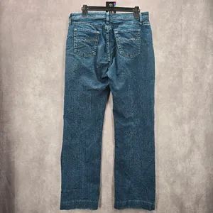 Wrangler Blue Straight Western Womens Classic Regular Denim Pants Jeans 12M‎ thumbnail 2