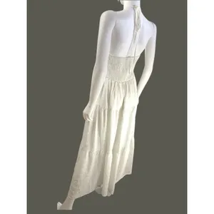 SHEIN Vcay Tiered Long White Maxi Resort Wear Dress‎ Size XL NWT thumbnail 6