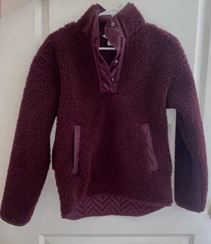 Athleta Women’s Sherpa Snap Sweatshirt  thumbnail 1