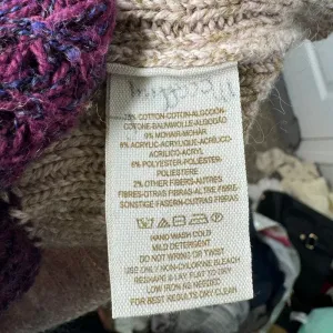 FREE PEOPLE Lake Tahoe Color block‎ Cardigan Sweater Grandma Core Size S thumbnail 6
