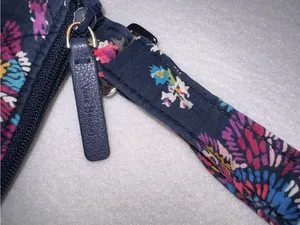 Vera Bradley Navy Floral Quilted Crossbody Bag thumbnail 8
