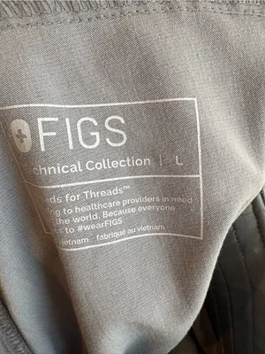 FIGS Gray Scrub Pants Size Large thumbnail 4