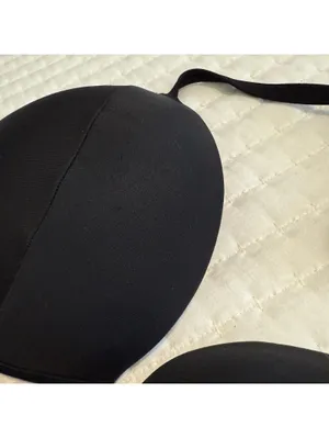 Victoria’s Secret Black Bikini Top Push-up Sz 38C Underwire Swim Padded thumbnail 7