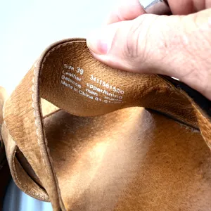 Dansko Women's Leather Tamia Brown Wooden Wedge Heels Size 39 / 9 thumbnail 6