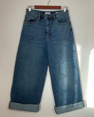 Jessica Simpson Freesia High Rise Wide Leg‎ Jeans Medium Wash Size 8 thumbnail 1