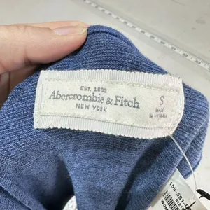 NWT Abercrombie & Fitch MIDI dress blue Heathered open back cut out‎ size small thumbnail 7