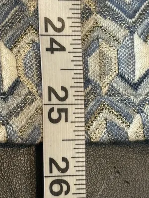 Maeve by Anthropologie Blue and Cream Geometric Knit Pencil Skirt Size Small thumbnail 13