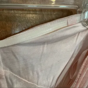 Free People strapless gray and pink high low lined dress. Size SP thumbnail 6