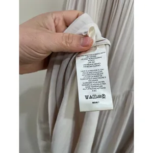 Anthropologie‎ Ruffled Tiered Midi Dress Beige Cottagecore Romantic Boho S thumbnail 7