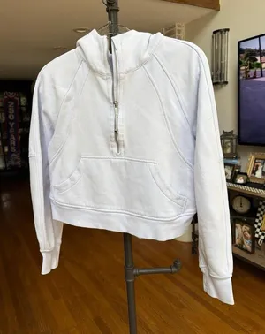 Lululemon Scuba Oversized Funnel-Neck Half Zip blue XS-S thumbnail 1