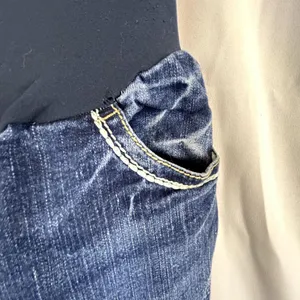 SKU 2129 WallFlower Maternity Blue Denim Bootcut Jeans Size Medium embellished thumbnail 5