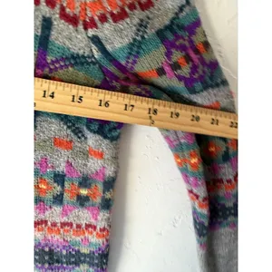 Chaps Sweater Womens Small‎ Fair Isle Pullover Crewneck Cotton Blend Colorful thumbnail 7