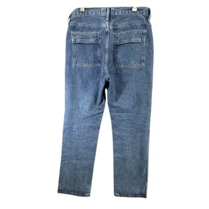 Agolde Cooper Cargo Jeans 28 Blue Organic Cotton Relaxed High Waisted Utility thumbnail 4
