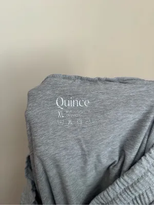 Quince Flowknit Mid-Rise Jogger Women’s XL Heather Gray Lounge Pants thumbnail 6