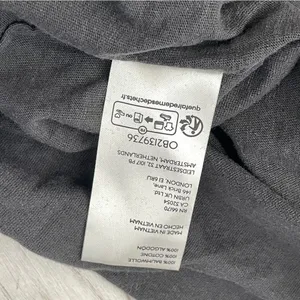 Free People Polo Tshirt NWT nina oversized womens Gray (medium) boho preppy thumbnail 7