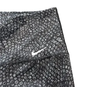 Nike DriFit Women’s Patterned Athletic Shorts Black Gray White L thumbnail 2