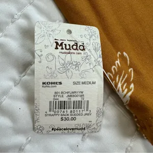 Mudd  fall Orange Floral Long Sleeve Dress thumbnail 15