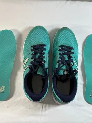 New Balance Teal and Navy Women's Athletic Sneakers thumbnail 2