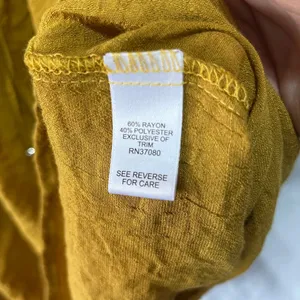 Cato Mustard Yellow Lightweight Blouse Shirt XL thumbnail 6