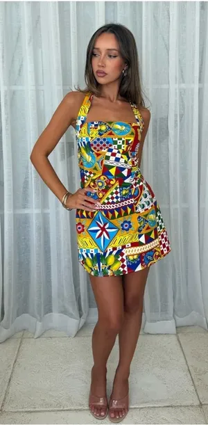 $145 NWOT Revolve X Seven Wonders AERA MINI DRESS - PHAEDRA PRINT L thumbnail 1