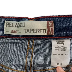 Levi’s 550 Retro Relaxed Tapered Jeans Women’s 10S Normcore‎ Denim Blue Jeans thumbnail 4
