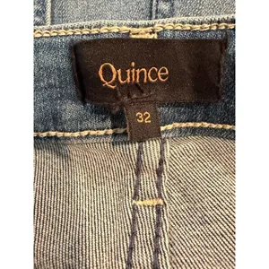 Quince High Rise Skinny Jeans Women 32 Seaside Blue Denim NWT Minimalist Tencel thumbnail 6