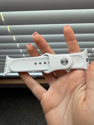 40mm Apple Watch Band S/M Silicone Light Beige thumbnail 3