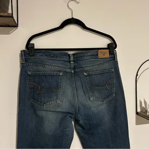 Vintage American Eagle Hipster‎ Bootcut Mid Rise Denim Blue Jeans Size 14 thumbnail 4
