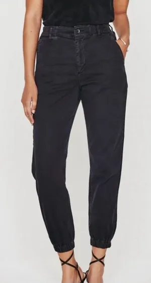 AG adriano goldschmied Caden jogger pant black size 28 thumbnail 1