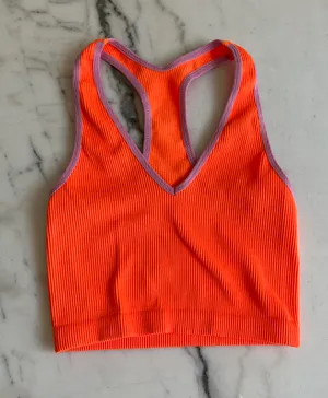 Free People Movement Orange Purple Sports Bra thumbnail 1