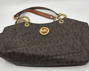 Michael Kors Dark Brown Monogram Shoulder Bag thumbnail 1