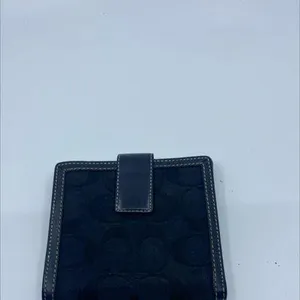 Coach Bi-Fold Black Signature C Canvas & Leather Wallet thumbnail 2