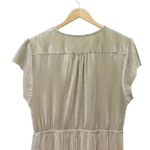 Baltic Born Athena Pleated Maxi Dress Sz XS Champagne Gold Maternity Bridesmaid thumbnail 6