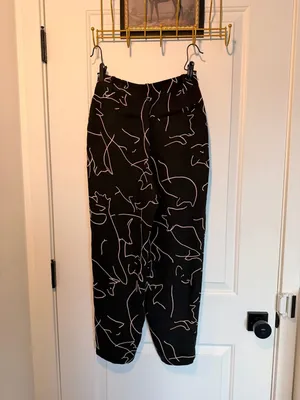 Babaton Aritzia Abstract Cat Line Art Print Trousers thumbnail 2